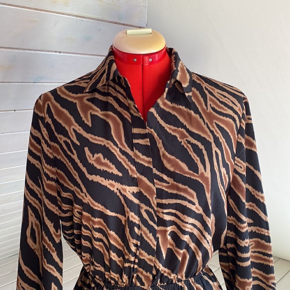 BB Dakota by Steve Madden Zebra Print Maxi Dress - Black and Brown - Picture 7 of 16